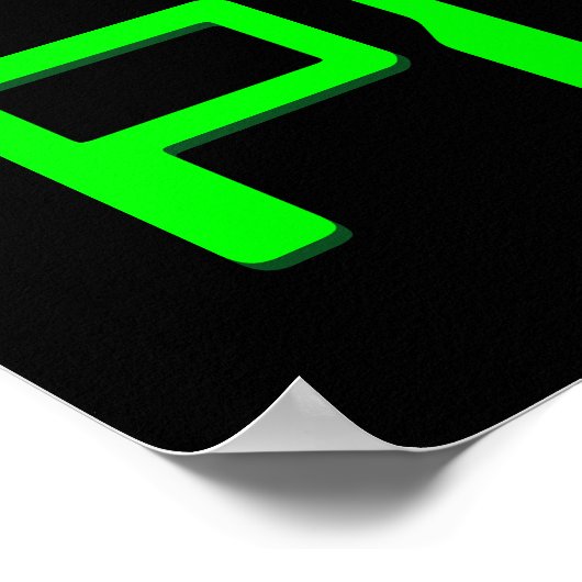 de planeet hacken poster (Hoek)