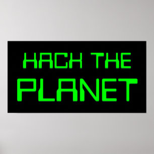 de planeet hacken poster