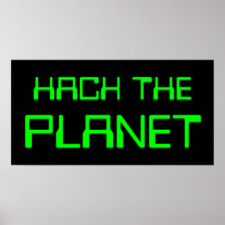 de planeet hacken poster