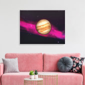 De planeet Jupiter Canvas Afdruk (Insitu (Woonkamer))