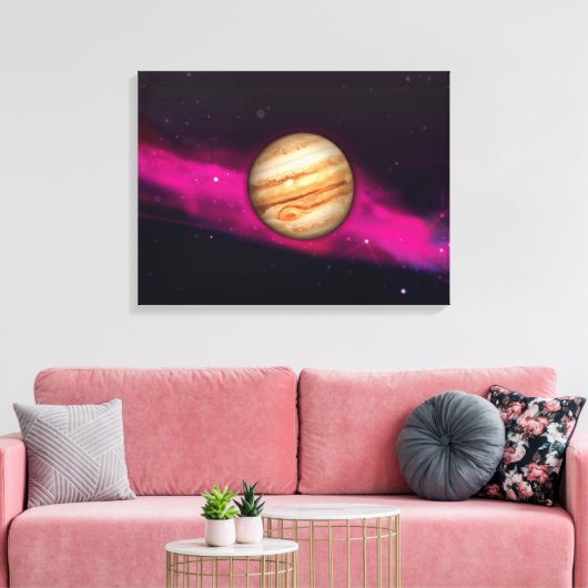 De planeet Jupiter Canvas Afdruk (Insitu (Woonkamer))