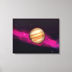 De planeet Jupiter Canvas Afdruk