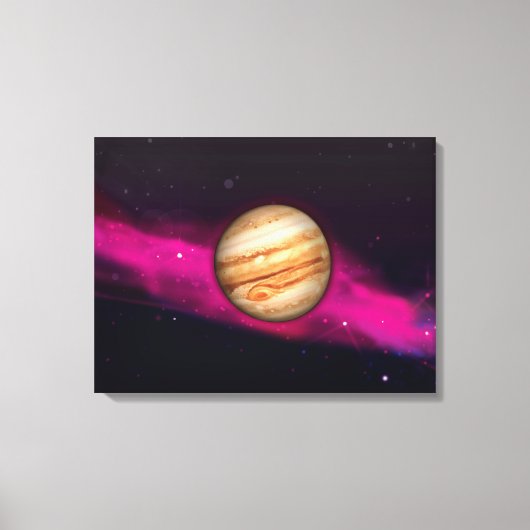De planeet Jupiter Canvas Afdruk (Voorkant)