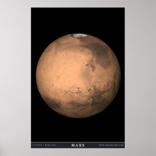De planeet Mars Poster
