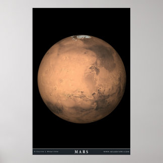 De planeet Mars Poster