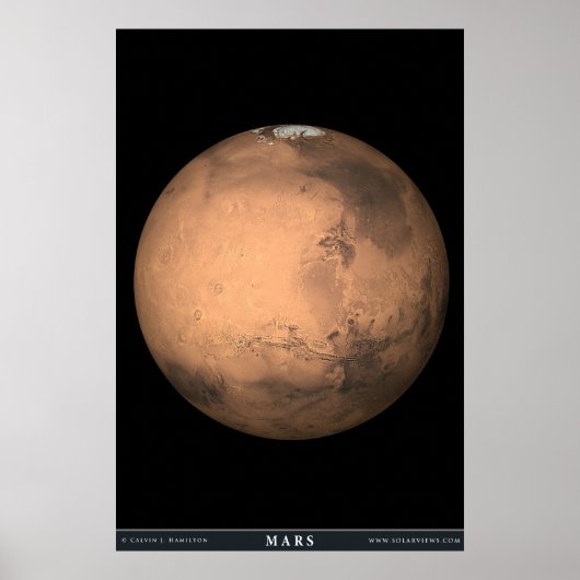 De planeet Mars Poster (Voorkant)