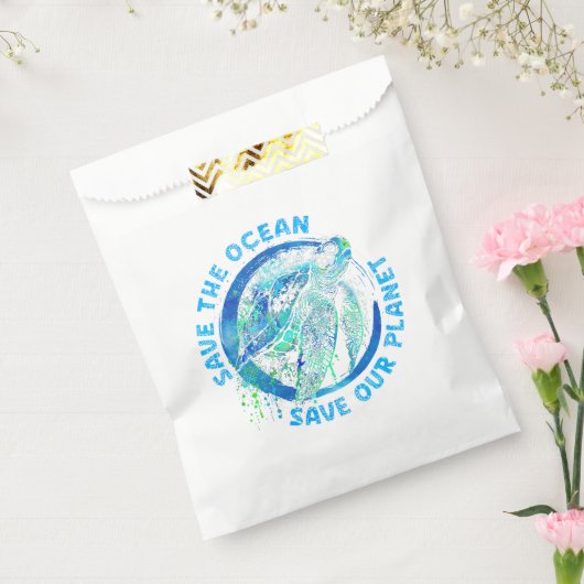 De planeet opslaan bedankzakje (Gezegeld)