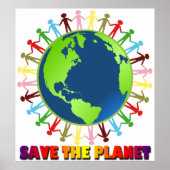 De planeet opslaan poster (Voorkant)