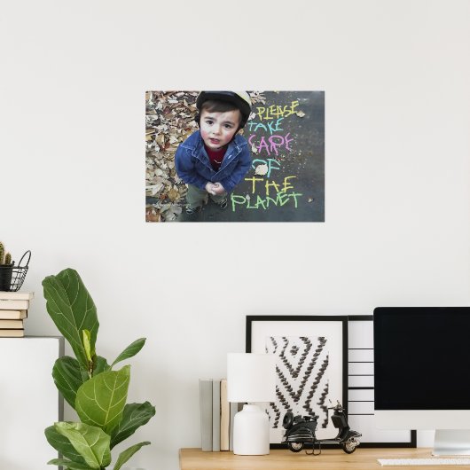 De planeet opslaan poster (Thuiskantoor)