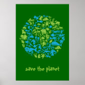 De planeet opslaan poster (Voorkant)