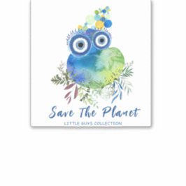 De planeet opslaan sticker