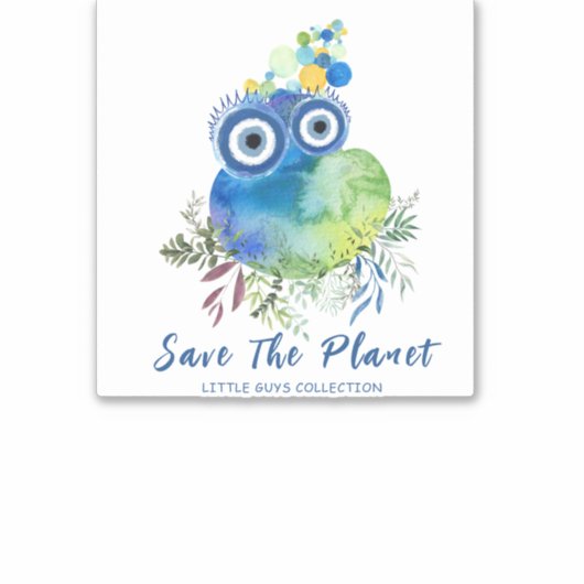 De planeet opslaan sticker (Voorkant)