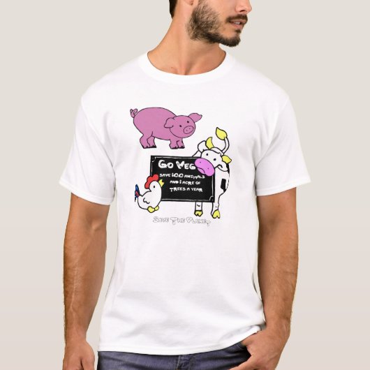 De planeet opslaan t-shirt (Voorkant)