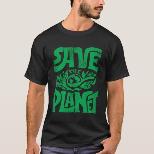 De planeet opslaan t-shirt (Voorkant)