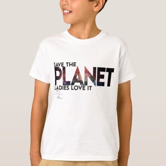 De planeet opslaan t-shirt (Voorkant)