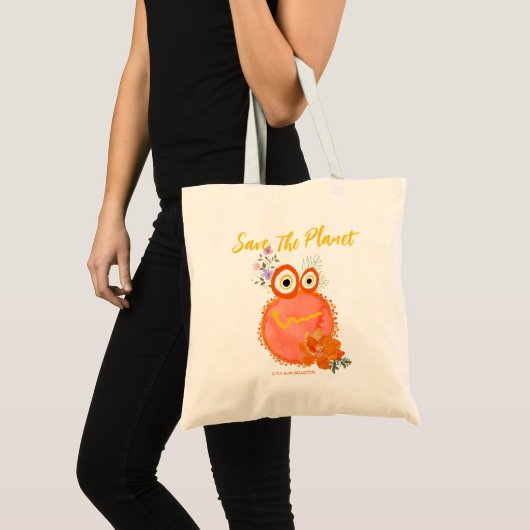 De planeet opslaan tote bag (Voorkant (product))