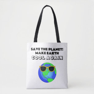 De planeet opslaan tote bag