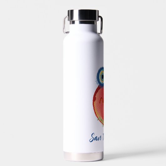 De planeet opslaan waterfles (Voorkant)