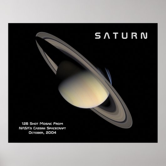 De planeet Saturn Poster (Voorkant)