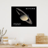 De planeet Saturn Poster (Keuken)