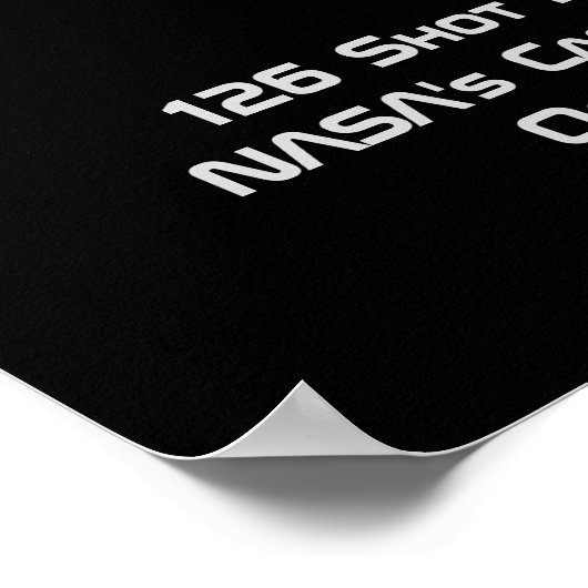 De planeet Saturn Poster (Hoek)