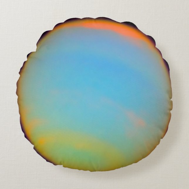 De Planet Neptune Rond Kussen (Voorkant)