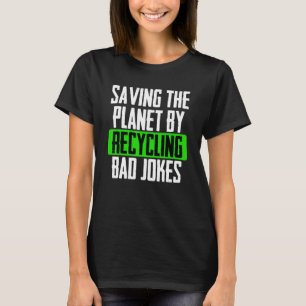 De planet opslaan door slechte snoepjes buiten de t-shirt