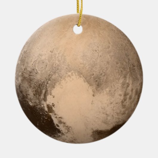 De Planet Pluto Keramisch Ornament (Voorkant)