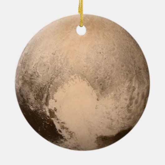 De Planet Pluto Keramisch Ornament (Achterkant)
