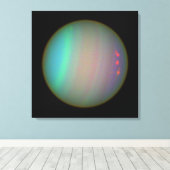 De Planet Uranus Canvas Afdruk (Insitu (Houten vloer))