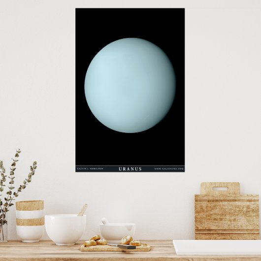 De Planet Uranus Poster (Keuken)
