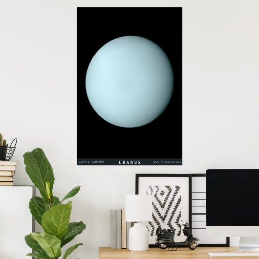 De Planet Uranus Poster (Thuiskantoor)