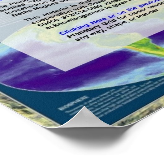 De planetaire rastersleutel poster (Hoek)