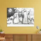 De planetaire systemen canvas afdruk (Insitu (Woonkamer))