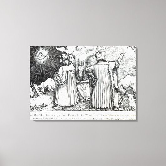 De planetaire systemen canvas afdruk (Voorkant)