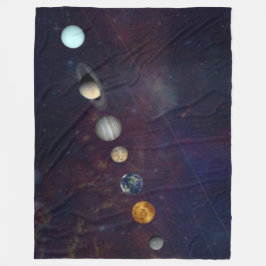 DE PLANETEN 2 FLEECE DEKEN