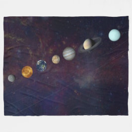 DE PLANETEN 2 FLEECE DEKEN