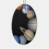 De planeten van het zonnestelsel. keramisch ornament (Links)