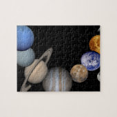 De planeten van het zonnestelsel. legpuzzel (Horizontaal)