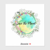 De planetsticker opslaan sticker (Vel)