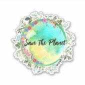 De planetsticker opslaan sticker (Voorkant)