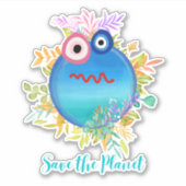 De planetsticker opslaan sticker (Voorkant)