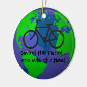 De planetversiering opslaan keramisch ornament (Links)