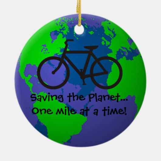 De planetversiering opslaan keramisch ornament (Achterkant)