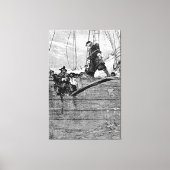 De plank uitlaten canvas afdruk (Voorkant)