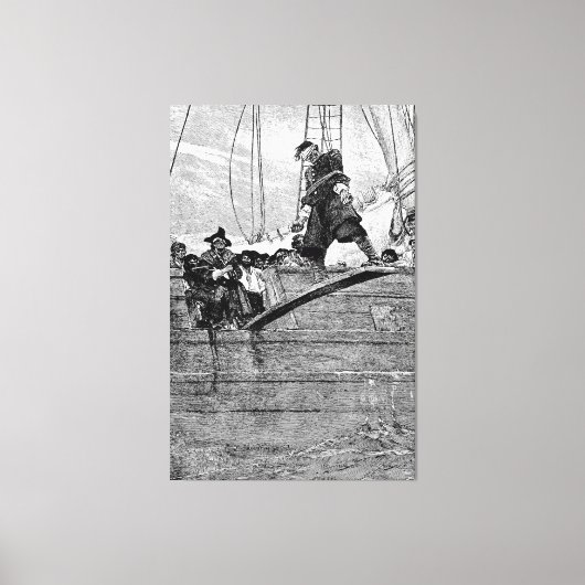 De plank uitlaten canvas afdruk (Voorkant)