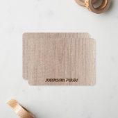 De Plank van de raad kijkt Verstoorde Tekst Elegan Notitiekaartje (Voorkant / Achterkant in situ)