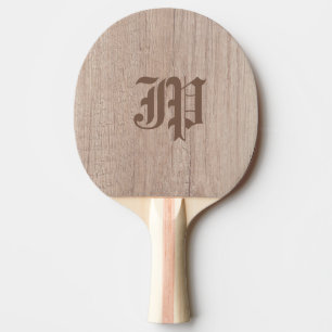 De Plank van de raad van het hout ziet Oude Sjablo Tafeltennisbatje