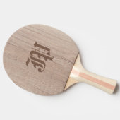 De Plank van de raad van het hout ziet Oude Sjablo Tafeltennisbatje (Zijkant)