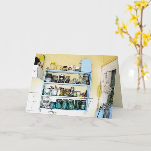 De Planken van de Keuken van Patsy Kaart (Gele Bloem)